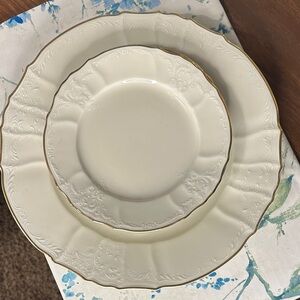 Formalities by Baum Bros dinner & bread plate